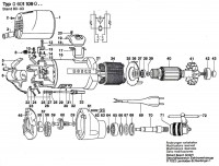 Bosch 0 601 109 001  Drill 110 V / Eu Spare Parts